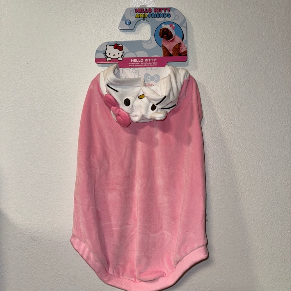 Pet clothes dog hooded Hello Kitty disguise Sanrio Large size NEW